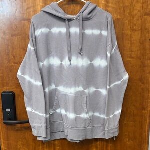 Marc New York Gray Tie-Dye Hoodie
